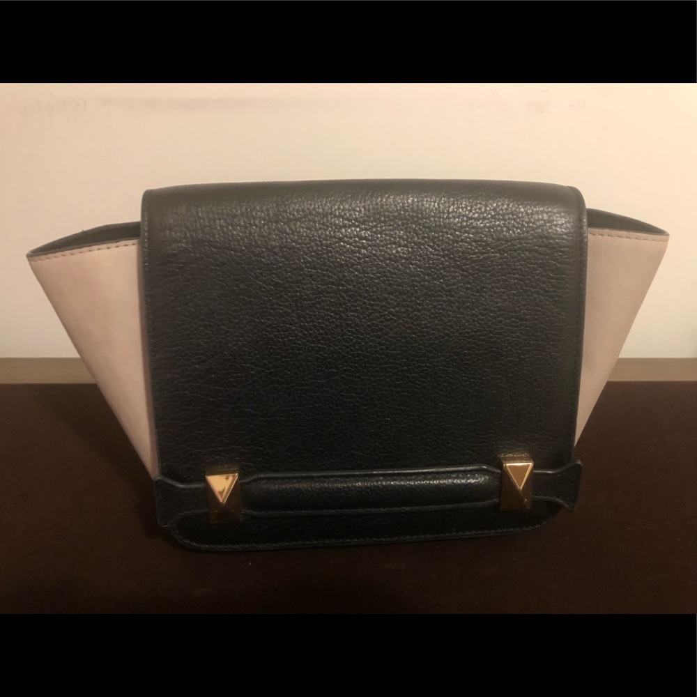 BCBG Grace Mini Leather Color Block cross body bag